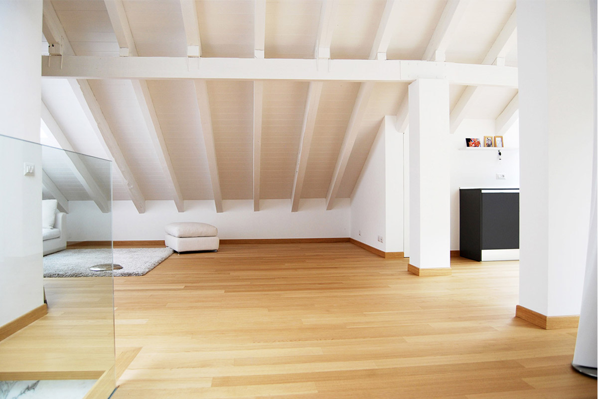 Progettazione Interni, recupero sottotetto in stile moderno | De Leo & Drasnar